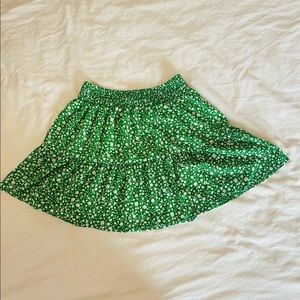 Sienna Sky green floral mini skirt Size M